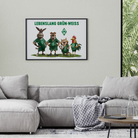 Plakat Werder Bremen-Stadtmusikanten