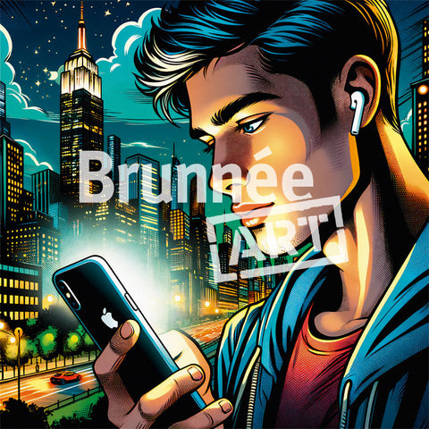 Plakat ironische Kunstgeschichte „Joe Shuster“