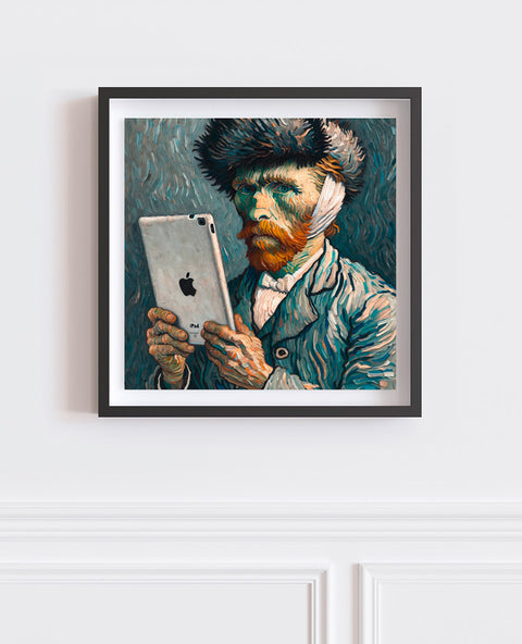 Plakat ironische Kunstgeschichte „Vincent van Gogh“