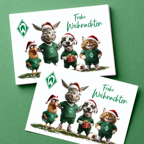 Werder Bremen Weihnachtskarte Comic