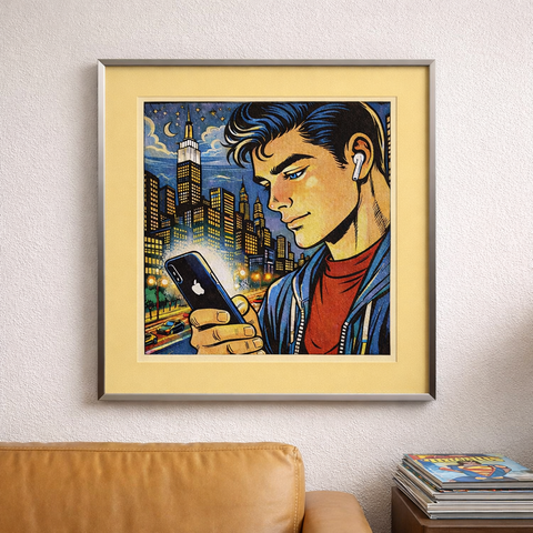 Limitierter Fine Art-Print, 12-farbig gedruckt „Joe Shuster“