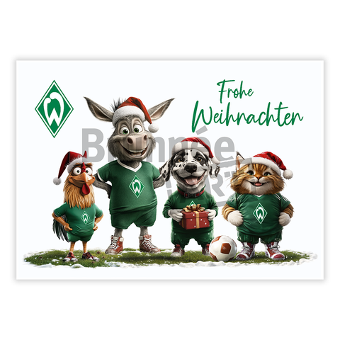 Werder Bremen Weihnachtskarte Comic